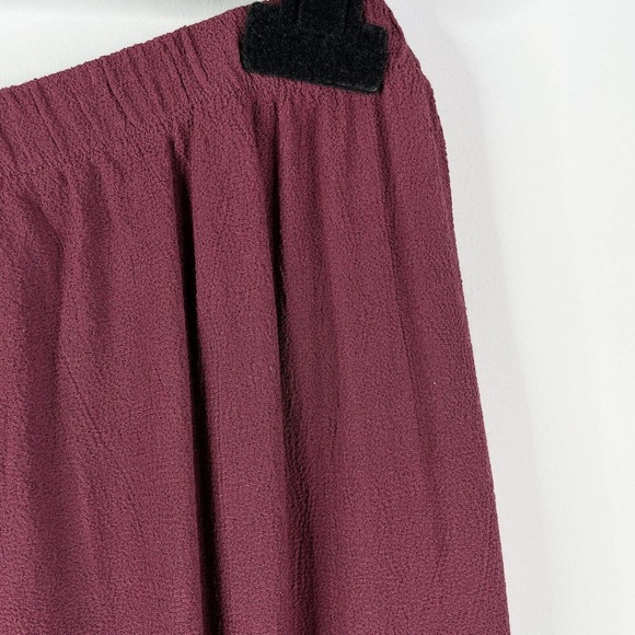 J. Jill JJill 2pc Set Size 4X Top Shirt Skirt Elastic Waist Plum Purple Crinkle - Picture 11 of 12
